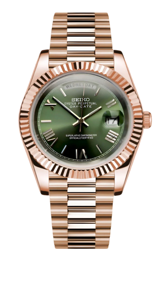 DayDate Rose Gold Green/Olive Options